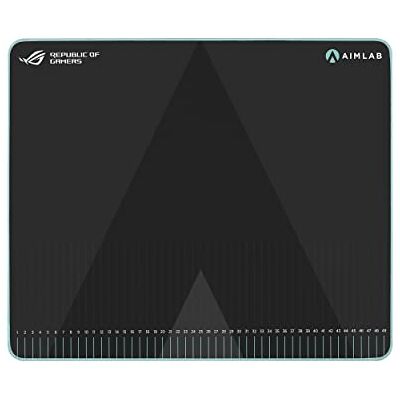 Asus ROG Hone Ace Aim Lab Edition Tappetino per mouse da gioco, 508 x 420 x 3 mm, di grandi dimensioni, morbido, materiale ibrido, base in gomma antiscivolo, per giochi Esports e FPS, nero Asus ROG Hone Ace Aim Lab Edition Tappetino per mouse da gioco, 508 x 420 x 3 mm, di grandi dimensioni, morbido, materiale ibrido, base in gomma antiscivolo, per giochi Esports e FPS, nero