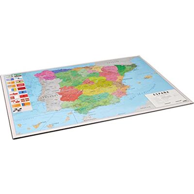 Grupo Erik : Sottomano Mappa della Spagna in spagnolo, Tappetino da scrivania rigido, 49,5 x 34,5 cm, Sottomano scrivania bambini, tappetino interattivo o tovaglietta colazione Grupo Erik : Sottomano Mappa della Spagna in spagnolo, Tappetino da scrivania rigido, 49,5 x 34,5 cm, Sottomano scrivania bambini, tappetino interattivo o tovaglietta colazione
