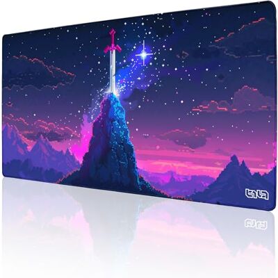 Tilt Tappetino Mouse XXL 100x50 cm Antiscivolo Sottomano Scrivania Impermeabile Tappetino Mouse Gaming Accessori Scrivania Ufficio e PC Tappetino Scrivania Grande (Moonlit Excalibur) Tilt Tappetino Mouse XXL 100x50 cm Antiscivolo Sottomano Scrivania Impermeabile Tappetino Mouse Gaming Accessori Scrivania Ufficio e PC Tappetino Scrivania Grande (Moonlit Excalibur)