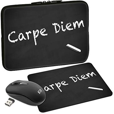 PEDEA Design Tasche 10, Mouse + Pad, carpe diem PEDEA Design Tasche 10, Mouse + Pad, carpe diem