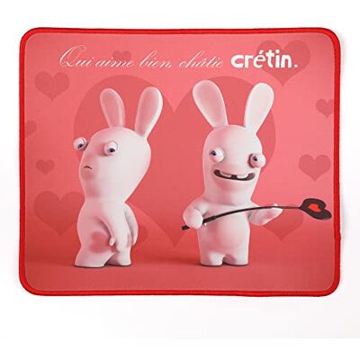 Konix Tappetino per mouse Rabbids 32 x 27 cm per PC da gioco desktop Superficie ruvida antiscivolo Gomma Motivo Love Konix Tappetino per mouse Rabbids 32 x 27 cm per PC da gioco desktop Superficie ruvida antiscivolo Gomma Motivo Love