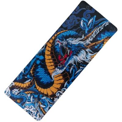lachineuse Tappetino da Gaming XXL Stampa Drago Blu 800 x 300 x 3 mm Miti e Tradizioni Decorazione in stile cinese Multicolore Antiscivolo e resistente all'acqua Idea regalo Giappone lachineuse Tappetino da Gaming XXL Stampa Drago Blu 800 x 300 x 3 mm Miti e Tradizioni Decorazione in stile cinese Multicolore Antiscivolo e resistente all'acqua Idea regalo Giappone