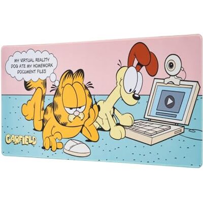 Grupo Erik Garfield Tappetino Mouse XXL 80x35 cm Mousepad Grupo Erik Garfield Tappetino Mouse XXL 80x35 cm Mousepad