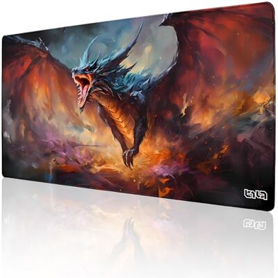 Tilt Tappetino Mouse XXL 100x50 cm Antiscivolo Sottomano Scrivania Impermeabile Tappetino Mouse Gaming Accessori Scrivania Ufficio e PC Tappetino Scrivania Grande (Dragon's Wrath) Tilt Tappetino Mouse XXL 100x50 cm Antiscivolo Sottomano Scrivania Impermeabile Tappetino Mouse Gaming Accessori Scrivania Ufficio e PC Tappetino Scrivania Grande (Dragon's Wrath)