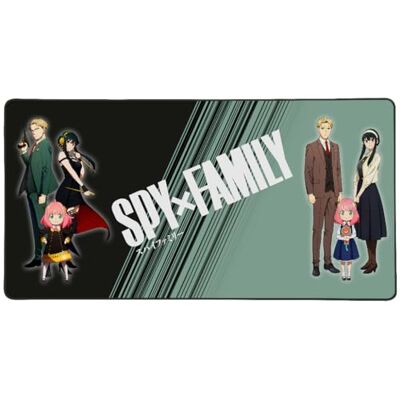 Konix Spy x Family Tappetino per mouse da gioco XXL 90 x 46 cm Superficie in microfibra antiscivolo Gomma Verde e nero Konix Spy x Family Tappetino per mouse da gioco XXL 90 x 46 cm Superficie in microfibra antiscivolo Gomma Verde e nero
