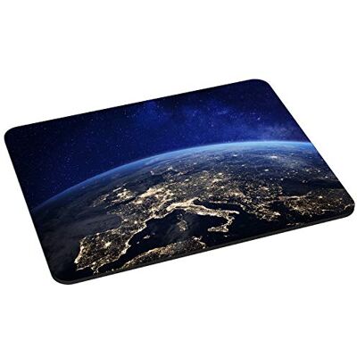 PEDEA Tappetino per mouse da gioco e ufficio, 220 x 180 mm, con bordi cuciti e fondo antiscivolo, Space Night PEDEA Tappetino per mouse da gioco e ufficio, 220 x 180 mm, con bordi cuciti e fondo antiscivolo, Space Night