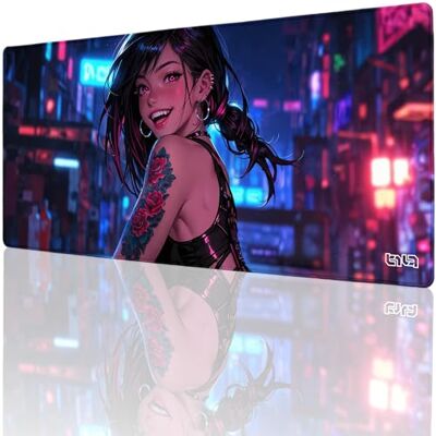 Tilt Tappetino Mouse XXL 90x40 cm Antiscivolo Sottomano Scrivania Impermeabile Tappetino Mouse Gaming Accessori Scrivania Ufficio e PC Tappetino Scrivania Grande (Cyberpunk Passion) Tilt Tappetino Mouse XXL 90x40 cm Antiscivolo Sottomano Scrivania Impermeabile Tappetino Mouse Gaming Accessori Scrivania Ufficio e PC Tappetino Scrivania Grande (Cyberpunk Passion)