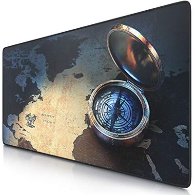 CSL-Computer TITANWOLF XXL Mousepad Gaming 900 x 400mm „Compass“ Tappetino Mouse Gaming Extralarge Migliora precisione e velocità Adatto a Roccat Razer Logitech Mouse e Tastiera CSL-Computer TITANWOLF XXL Mousepad Gaming 900 x 400mm „Compass“ Tappetino Mouse Gaming Extralarge Migliora precisione e velocità Adatto a Roccat Razer Logitech Mouse e Tastiera