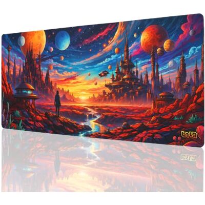 Tilt Tappetino Mouse XXL 90x40 cm Antiscivolo Sottomano Scrivania Impermeabile Tappetino Mouse Gaming Accessori Scrivania Ufficio e PC Tappetino Scrivania Grande (Cosmic Discoveries) Tilt Tappetino Mouse XXL 90x40 cm Antiscivolo Sottomano Scrivania Impermeabile Tappetino Mouse Gaming Accessori Scrivania Ufficio e PC Tappetino Scrivania Grande (Cosmic Discoveries)