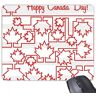 beatChong Buon 4 ° Canada Day Of July Maple Leaf Iscritto-up pittura rettangolo antiscivolo in gomma Mousepad Mouse Game Pad regalo