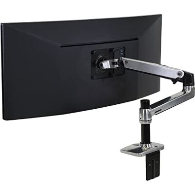 Ergotron Braccio LX, supporto da scrivania per monitor ultrawide e piatti fino a 34 pollice, da 3,2 a 11,3kg, VESA 75x75/100x100mm Alluminio lucido (45-241-026) Ergotron Braccio LX, supporto da scrivania per monitor ultrawide e piatti fino a 34 pollice, da 3,2 a 11,3kg, VESA 75x75/100x100mm Alluminio lucido (45-241-026)
