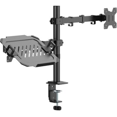 PureMounts Supporto laptop e monitor VESA 75/100 girevole inclinabile PureMounts Supporto laptop e monitor VESA 75/100 girevole inclinabile