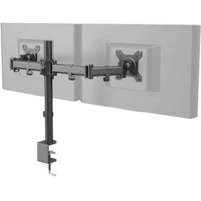 HJH Office Supporto per monitor a 2 braccia 13-27 Pollici VM-MF2 Acciaio Nero Braccia per monitor girevole a 360°, caricabile fino a 8kg per braccio 80200 HJH Office Supporto per monitor a 2 braccia 13-27 Pollici VM-MF2 Acciaio Nero Braccia per monitor girevole a 360°, caricabile fino a 8kg per braccio 80200