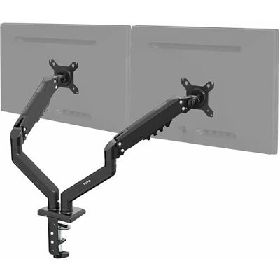 VIVO STAND-V102O Braccio articolato in alluminio per monitor da 13 a 30 pollici, supporto per monitor a molla di tensione per 2 schermi, colore: nero VIVO STAND-V102O Braccio articolato in alluminio per monitor da 13 a 30 pollici, supporto per monitor a molla di tensione per 2 schermi, colore: nero
