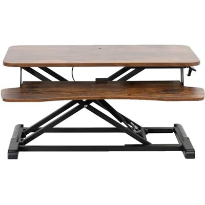 VIVO Convertitore da Scrivania da 81,3 cm, serie K, supporto Assis-Debout regolabile in Altezza, Postazione di Lavoro per Doppio Monitor e Computer Portatile con Ampio Ripiano per Tastiera VIVO Convertitore da Scrivania da 81,3 cm, serie K, supporto Assis-Debout regolabile in Altezza, Postazione di Lavoro per Doppio Monitor e Computer Portatile con Ampio Ripiano per Tastiera