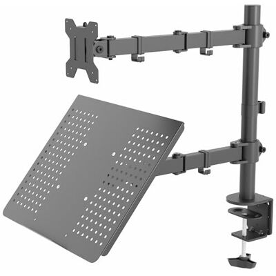 VIVO Supporto da scrivania per monitor e laptop da 13" a 32", completamente regolabile, con opzione anello passacavo, adatto per laptop fino a 17" (STAND-V002C) VIVO Supporto da scrivania per monitor e laptop da 13" a 32", completamente regolabile, con opzione anello passacavo, adatto per laptop fino a 17" (STAND-V002C)