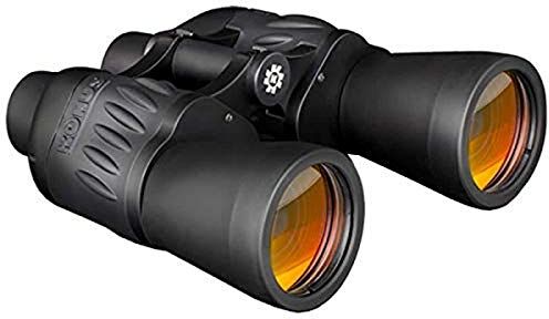 Konus SPORTY 10x50 Binocolo Gommato Nero con Ottiche Rivestite in Rubino, Messa a Fuoco Costante, con Zoom 10x50