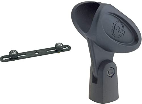 K&M Barra stereo per microfono  235/50 & Clip per microfono 85055