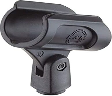 K&M 85070 Clip per microfono nera