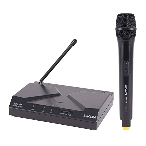 Proel EIKON  Radio Microfono Palmare wireless a frequenza fissa per presentatori, animatori e karaoke, Nero. ()