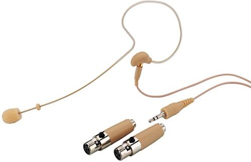 MONACOR Universale microfono omnidirezionale Earband pelle colorata (HSE-70A/SK)