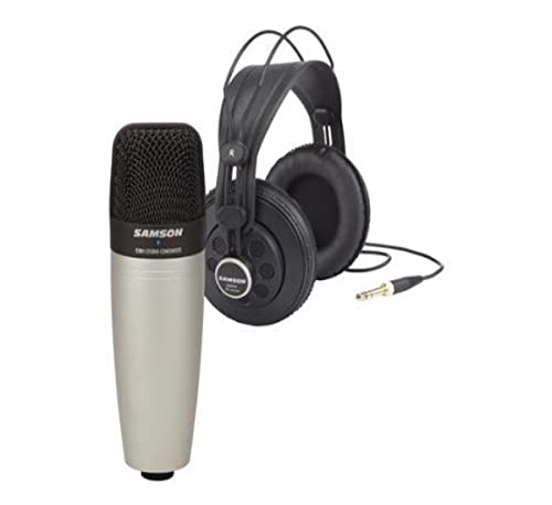 Samson C01/SR850 Bundle Microfono a Condensatore Cardioide + Cuffie semi-open