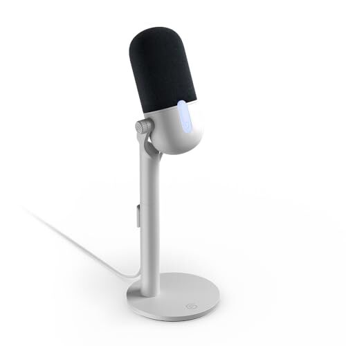 Elgato Wave Neo – Microfono a condensatore USB, funzione Mute, per gaming, streaming, riunioni, registrazioni vocali su Teams/Zoom/OBS/Twitch/YouTube, plug’n'play, per portatili, PC, Mac, iPad, iPhone