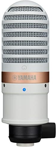 Yamaha YCM01 Microfono a Condensatore di Qualità da Studio, Streaming Audio ad Alta Risoluzione, Registrazione e Riproduzione, Connessione XLR, Bianco