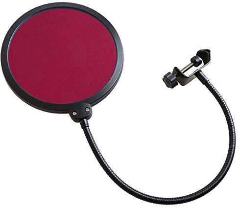 keepdrum Protezione popkiller per microfono Rosso