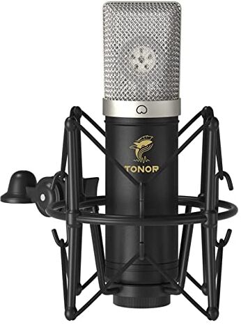 TONOR Microfono a Condensatore, Mic Cardioide USB con Frequenza di campionamento 192kHz/24Bit/Braccio/Supporto Antiurto per Streaming, Registrazione, Gioco, Podcasting, Voice Over, YouTube,