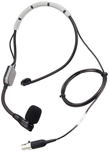 Shure Microfono Headset Da Performance A Condensatore Con Protezione Antivento Fissabile A Scatto E Preamplificatore In-Line Con Xlr