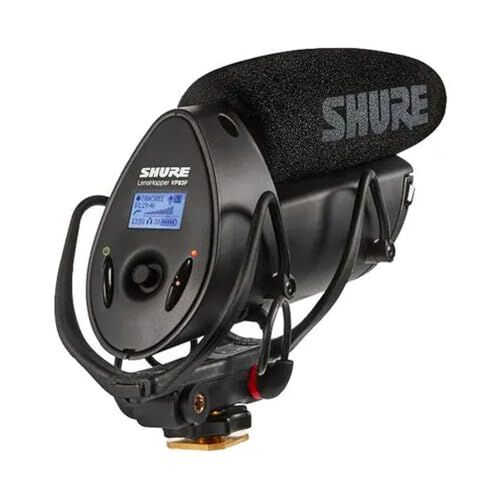 Shure Lenshopper Microfono con fucile a corto di condensatore montato sulla fotocamera con registrazione flash digitale integrata