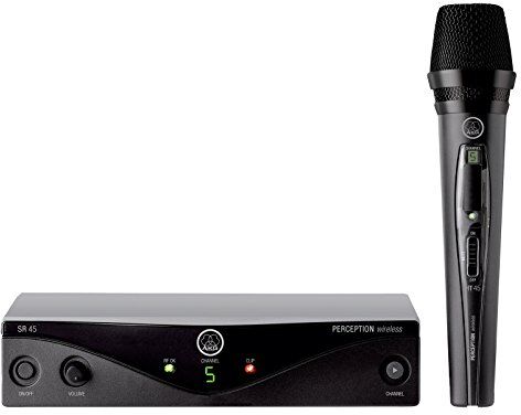 AKG 3251H00070, Perception Wireless 45 Set microfono + trasmettitore wireless, nero