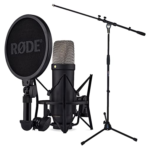 RØDE Rode  XLR USB Microfono da studio Nero + supporto microfono Keepdrum