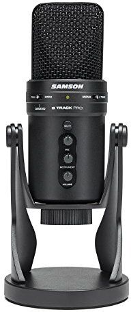 Samson Professional USB Microphone with Audio Interface Black