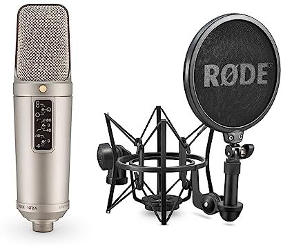 RØDE NT2-A Microfono a Condensatore Versatile a Grande Diaframma con Modello Polare Commutabile, Pad e Filtro Passa-Alto per Registrazione Vocale e di Strumenti