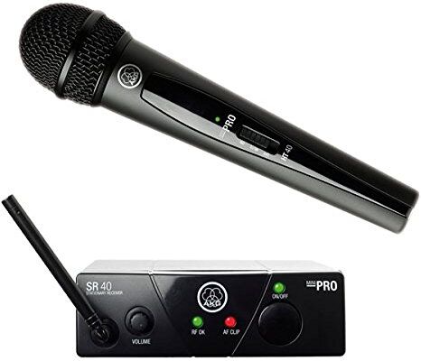 AKG Pro Audio WMS40 Mini Vocal Set radio microfono wireless per canto, presentazioni, karaoke ecc..