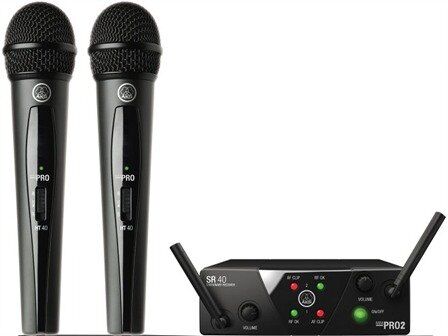 AKG Sistema WMS40 Mini Dual Vocal Microfono Wireless