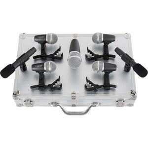 Pronomic DMS-7 Set Microfoni per Batteria Set Microfoni per Batteria con 7 Microfoni per Palco e Studio Microfono da Registrazione per Batteria e Strumenti a Percussione Incluso Valigetta Pronomic DMS-7 Set Microfoni per Batteria Set Microfoni per Batteria con 7 Microfoni per Palco e Studio Microfono da Registrazione per Batteria e Strumenti a Percussione Incluso Valigetta