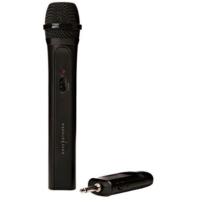 EASY KARAOKE EKS-717B Microfono wireless per canto, microfono dinamico portatile senza fili, copertura di 20 m, per karaoke, discorso, sistemi di indirizzi pubblici (PA), matrimoni e attività EASY KARAOKE EKS-717B Microfono wireless per canto, microfono dinamico portatile senza fili, copertura di 20 m, per karaoke, discorso, sistemi di indirizzi pubblici (PA), matrimoni e attività