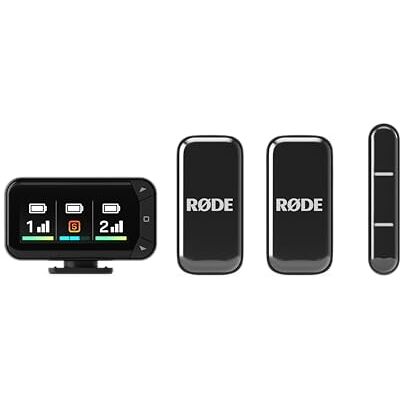 RØDE Wireless Micro Kit di Microfono Wireless Compatto per Fotocamera, Due Microfoni con Ricevitore per Fotocamera, Ricevitore per Smartphone e Custodia di Ricarica USB-C, Nero RØDE Wireless Micro Kit di Microfono Wireless Compatto per Fotocamera, Due Microfoni con Ricevitore per Fotocamera, Ricevitore per Smartphone e Custodia di Ricarica USB-C, Nero