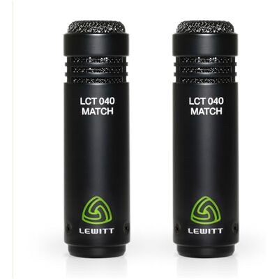 LEWITT LCT 040 Coppia di microfoni a condensatore, coppia stereo abbinata per registrazioni di strumenti LEWITT LCT 040 Coppia di microfoni a condensatore, coppia stereo abbinata per registrazioni di strumenti
