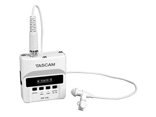 Tascam DR-10L/LW Digital Audio Recorder Con Microfono Lavalier Bianco Modello