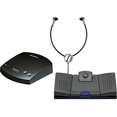 Grundig Digta Transcription Premium Kit 568 (), Soundbox 830, cuffie e interruttore a pedale incluso software vocale Grundig Digta Transcription Premium Kit 568 (), Soundbox 830, cuffie e interruttore a pedale incluso software vocale