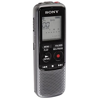 Sony ICD-PX240 Registratore Digitale Mono, Altoparlante Integrato, Jack Cuffie E Microfono, Memoria 4 GB, Batteria Fino A 32 Ore, Nero/Grafite Sony ICD-PX240 Registratore Digitale Mono, Altoparlante Integrato, Jack Cuffie E Microfono, Memoria 4 GB, Batteria Fino A 32 Ore, Nero/Grafite