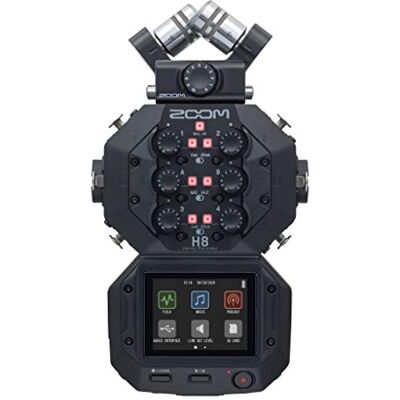 Zoom H8 Registratore portatile a 12 tracce, microfoni stereo, 6 ingressi, interfaccia touchscreen, interfaccia audio USB, alimentazione a batteria, per audio stereo/multitraccia per video, podcast e Zoom H8 Registratore portatile a 12 tracce, microfoni stereo, 6 ingressi, interfaccia touchscreen, interfaccia audio USB, alimentazione a batteria, per audio stereo/multitraccia per video, podcast e