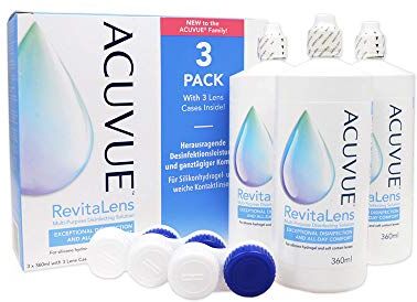 AMO Acuvue Revitalens 3 x 360 ml soluzione per lenti a contatto, liquido per lenti a contatto, Complete Revitalens