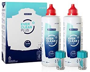 Avizor Everclean Plus 2 X 350 Ml Di Liquido Per Lenti A Contatto + 90 Compresse 880 g