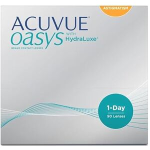 Acuvue OASYS 1-Day per astigmatismo; Lenti a contatto giornaliere; visione chiara e stabile per tutto il giorno,comfort elevato;-3.25 diottrie; Cilindro -0.75 ; Asse 120 ; BC 8.5; DIA 14.30; 90 lenti Acuvue OASYS 1-Day per astigmatismo; Lenti a contatto giornaliere; visione chiara e stabile per tutto il giorno,comfort elevato;-3.25 diottrie; Cilindro -0.75 ; Asse 120 ; BC 8.5; DIA 14.30; 90 lenti