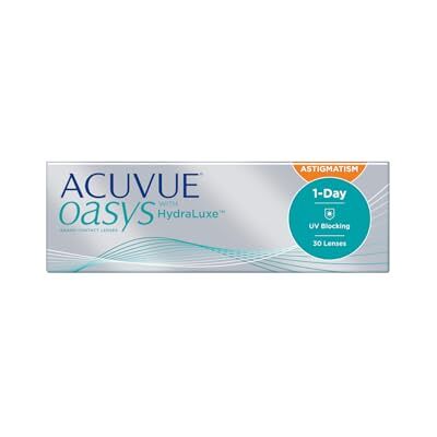 Acuvue OASYS 1-Day per astigmatismo; Lenti a contatto giornaliere; visione chiara e stabile per tutto il giorno,comfort elevato;-5.25 diottrie; Cilindro -0.75 ; Asse 180 ; BC 8.5; DIA 14.30; 30 lenti Acuvue OASYS 1-Day per astigmatismo; Lenti a contatto giornaliere; visione chiara e stabile per tutto il giorno,comfort elevato;-5.25 diottrie; Cilindro -0.75 ; Asse 180 ; BC 8.5; DIA 14.30; 30 lenti